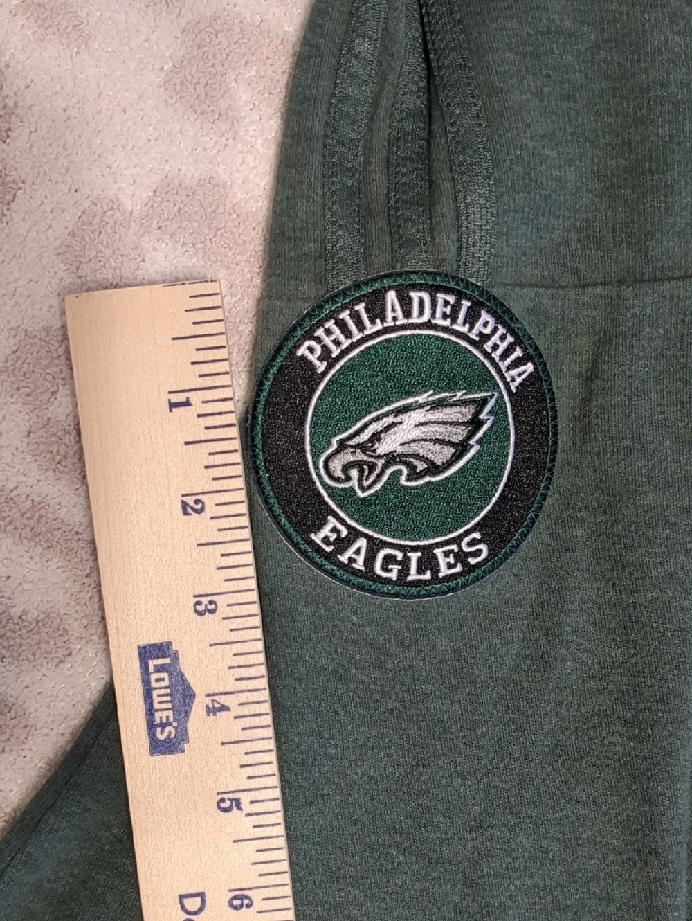 Adidas Philadelphia Eagles Patch Athletic Quarter Zip Lightweight Small - Picture 3 of 11